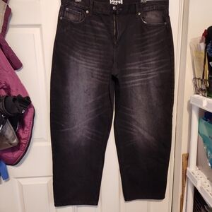 Classic Black Wide Leg Jeans